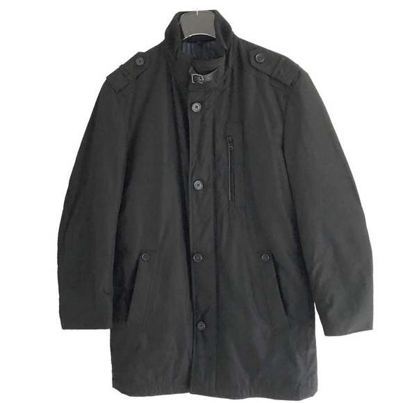 Hugo Boss Coat Water Wind Repellent Black 40R - Picture 1 of 15